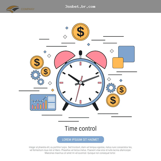 Conceito de jogo responsável com controle de tempo e orçamento