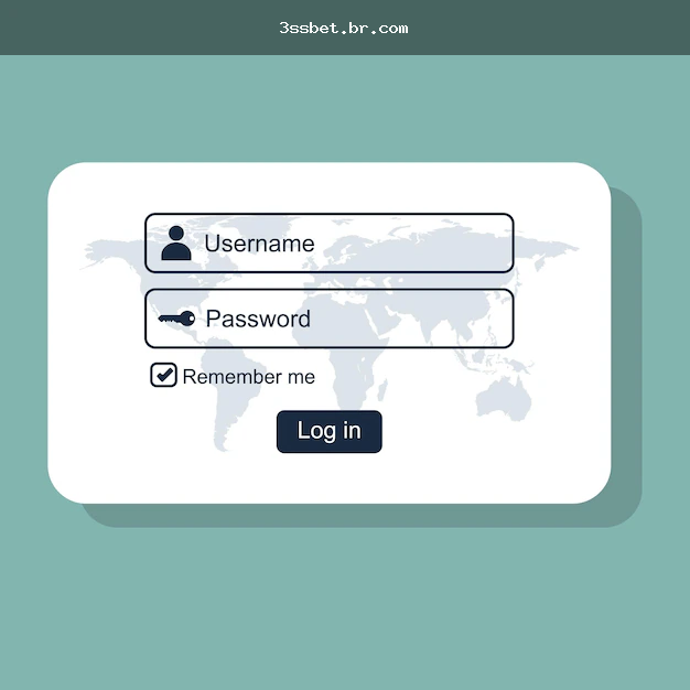Ilustração de login seguro e proteção de senha na 3ssbet