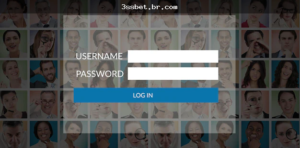 Imagem ilustrativa da página de login da 3ssbet
