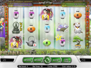 Lobby de cassino com tema 3ss Geisha Wonders na 3ssbet