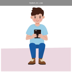 Pessoa usando celular para acompanhar jogos, odds e apostas online com atenção à segurança