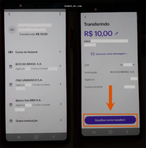 Placeholder - conferência de depósito e comprovante