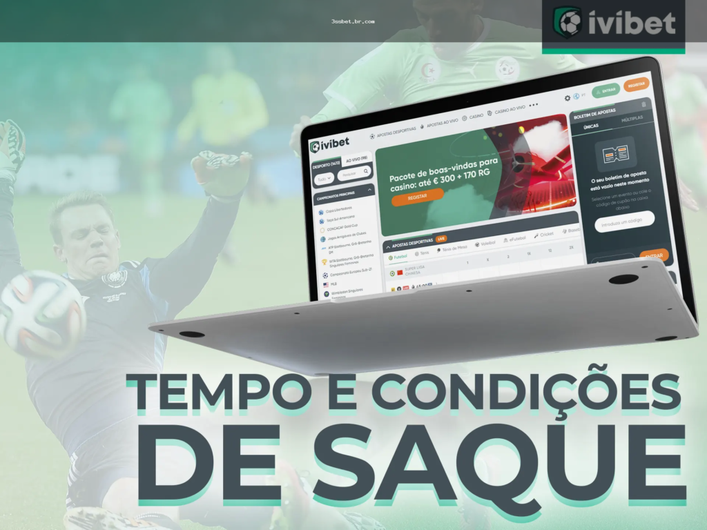 Tela ilustrativa de saque na 3ssbet
