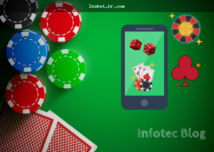 Usuário acessando jogos de cassino na 3ssbet pelo celular